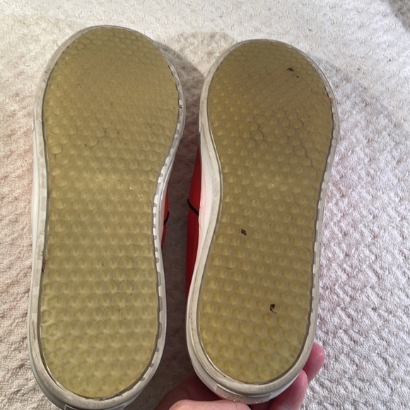 CELINE Athletic Slip On Orange Leather Slides Platform Structured Sneakers - Picture 6 of 10